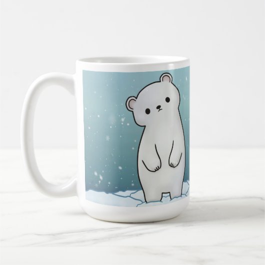 Mug Ours polaire dans la boue de neige (Gauche)