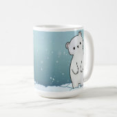 Mug Ours polaire dans la boue de neige (Devant droit)