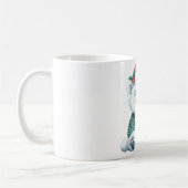 Mug Ours polaire de Noël mignon en pull festif (Gauche)