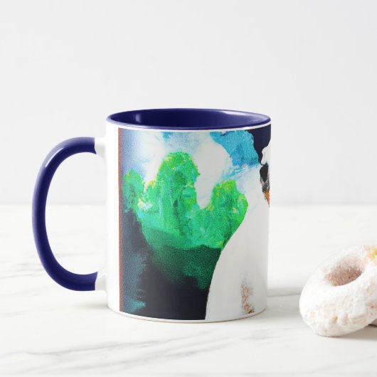 Mug Ours polaire en pleine nature. Commandez dès maint (Avec donut)