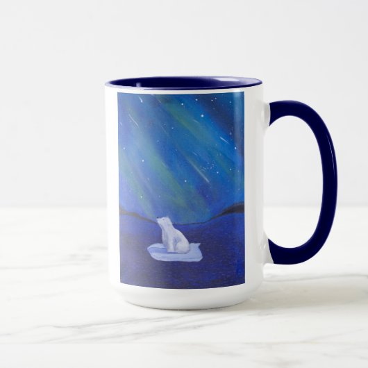 Mug Ours Polaire et aurores boréales (Droite)