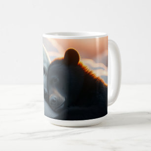 Mug Ours polaire et ours noir s'étreignant