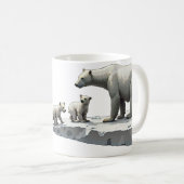 Mug Ours polaire et petits (Devant droit)