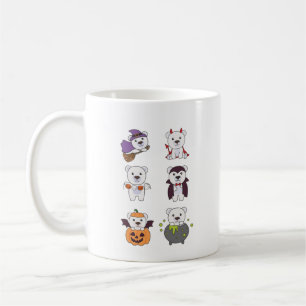 Mug Ours polaire Halloween sorcier Citrouille diable V