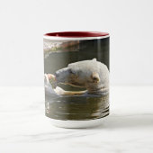 Mug Ours Polaire Mangeant Des Fruits Dans L'Eau (Centre)
