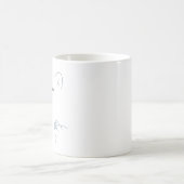 Mug Ours polaire mangeant un marshmallow (bleu clair) (Centre)