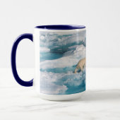 Mug Ours polaire marchant sur la mer (Gauche)