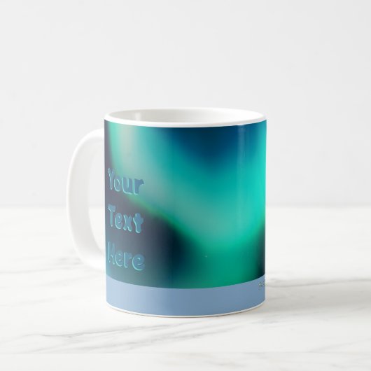 Mug Ours polaire mignon et aurores boréales (Devant gauche)