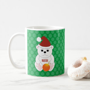 Mug Ours polaire Noël chapeau de Noël Personnaliser