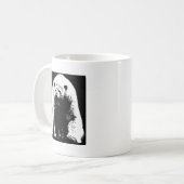Mug Ours polaire noir et blanc Pop Art (Devant gauche)