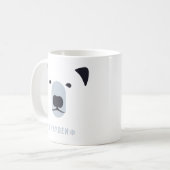 Mug Ours polaire | Nom personnalisé (Devant gauche)