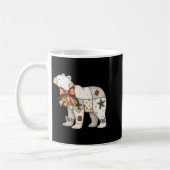 Mug Ours polaire patchwork mignon quilt de Noël  (Gauche)
