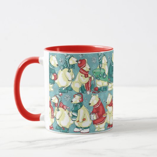 Mug Ours polaires adorables (Gauche)