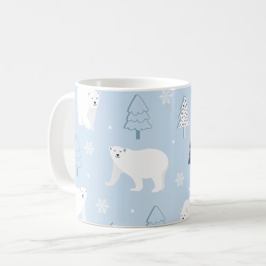 Mug Ours polaires mignons (Devant gauche)