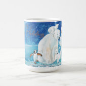Mug Ours polaires, Renard, Pingouin et Snowman heureux (Centre)