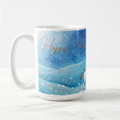 Mug Ours polaires, Renard, Pingouin et Snowman heureux (Gauche)