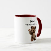 Mug Ours qui fait signe mignon (Devant droit)
