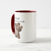 Mug Ours qui fait signe mignon (Devant gauche)
