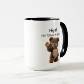 Mug Ours qui fait signe mignon (Devant droit)