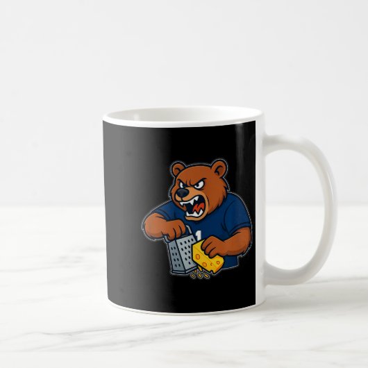 Mug Ours râpant du fromage drôle (Droite)