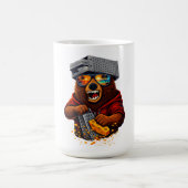 Mug Ours Rétro Avec Chapeau Râpe à Fromage et Lunettes (Centre)