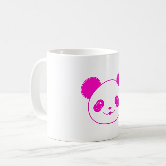 Mug Ours rose Kawaii Panda (Devant gauche)