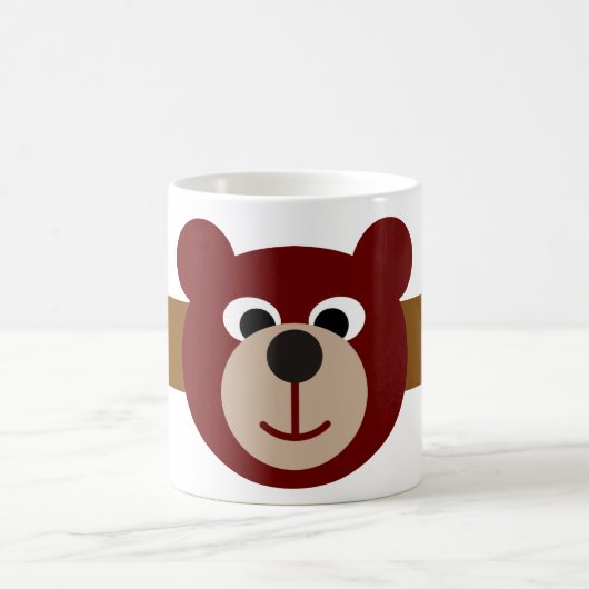 Mug Ours souriant | bande brune (Centre)