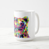 Mug Ours Spirit Animal Pop Art (Devant droit)