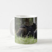 Mug Ours Tasse-Noir de Yellowstone (Devant gauche)