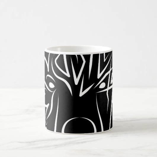 Mug Ours tribal noir et blanc (Centre)