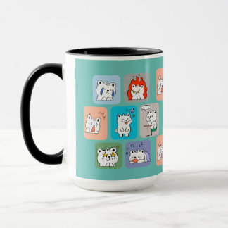 Mug ours visage motif