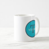 Mug Ourson hiver mignon ajout monogramme (Devant droit)
