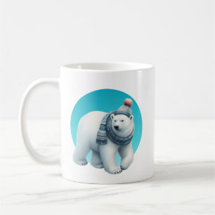 Mug Ourson hiver mignon ajout monogramme