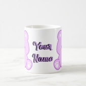 Mug Ourson Mignon Kawaii Assis Violet Pastel (Centre)