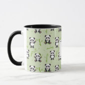Mug Ourson Panda Mignon Bamboo Kawaii Animaux Monogram (Gauche)