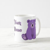 Mug Ourson Violet Assis Kawaii Mignon (Devant droit)