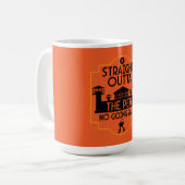 Mug Out Of Jail Prison Release Gift Two-Tone Coffee Mu (Devant gauche)