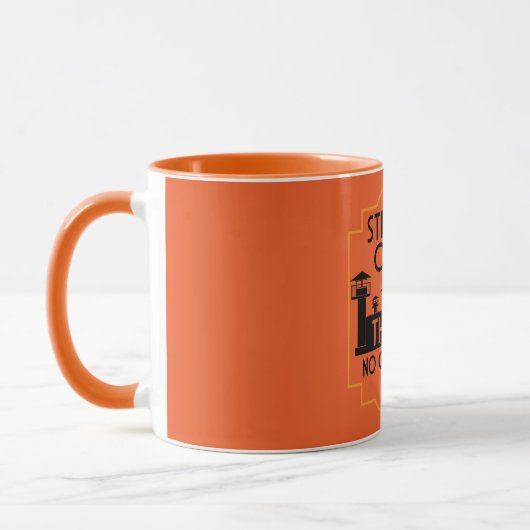 Mug Out Of Jail Prison Release Gift Two-Tone Coffee Mu (Gauche)
