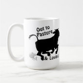 Mug Out to Pasture & Loving It Funny Cow Retirement (Gauche)