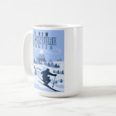 Mug Outdoor Adventure snowboard hiver (Devant gauche)