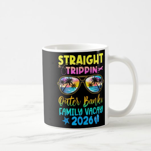 Mug Outer Banks Family Vacay Vacation 2026 Straight Tr (Droite)