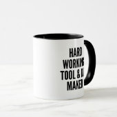 Mug Outil de travail dur et fabricant de dés (Devant droit)