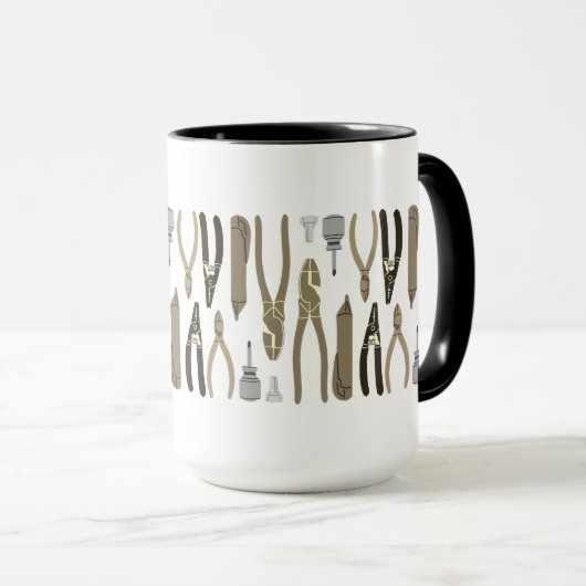 Mug Outils à main pour électricien (Devant droit)
