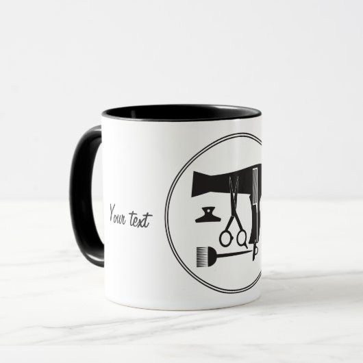 Mug Outils de coiffures (Devant gauche)