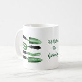 Mug Outils de jardinage vert (Devant gauche)