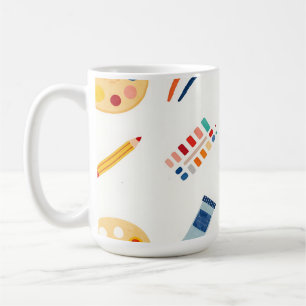 Mug Outils de peinture d'artiste Motif Mignon Aquarell