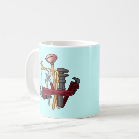 Mug Outils de plomberie (Devant gauche)