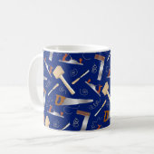 Mug Outils de travail du bois amusant Carpenter (Devant gauche)