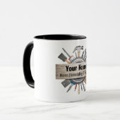 Mug Outils d'entrepreneur de bricolage personnalisable (Devant gauche)