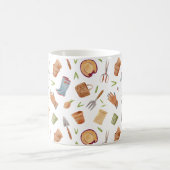 Mug Outils personnalisés de jardin d'aquarelle (Centre)